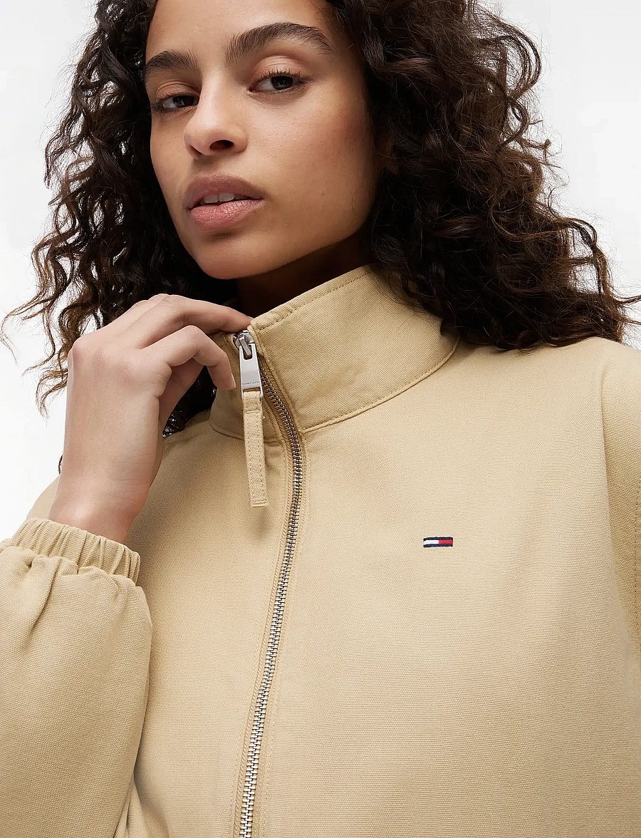 Tommy Jeans - TJW REG ZIP COTTON JACKET EXT - leichte jacken - gentle gold - 3
