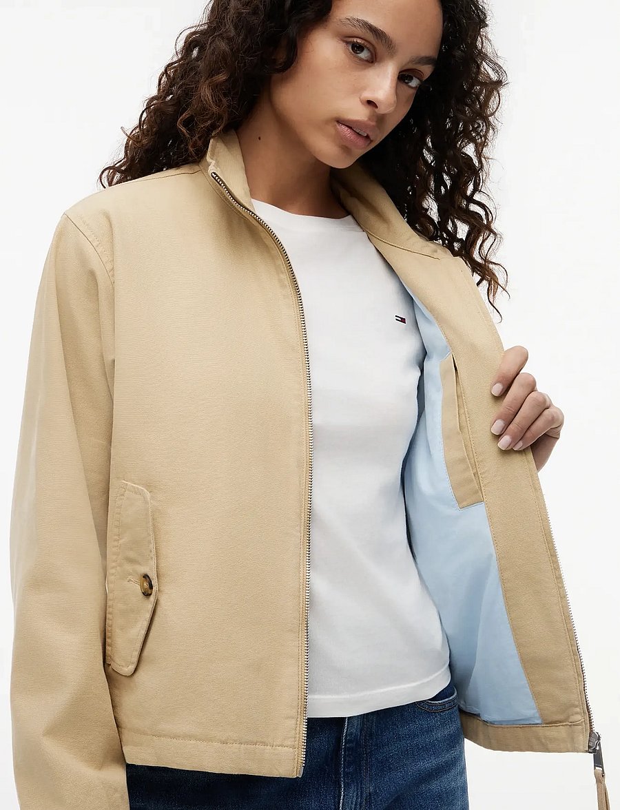 Tommy Jeans - TJW REG ZIP COTTON JACKET EXT - leichte jacken - gentle gold - 5