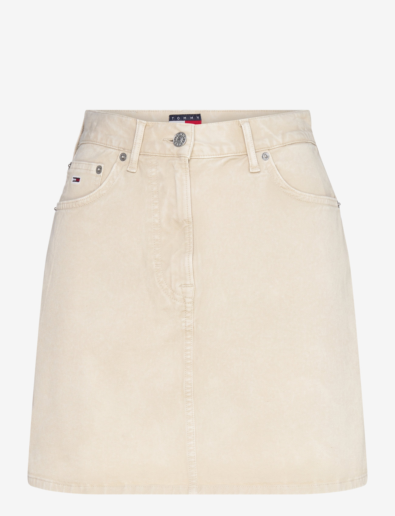 Tommy Jeans - TJW GMD COTTON MOM SKIRT - denimnederdele - newsprint - 1