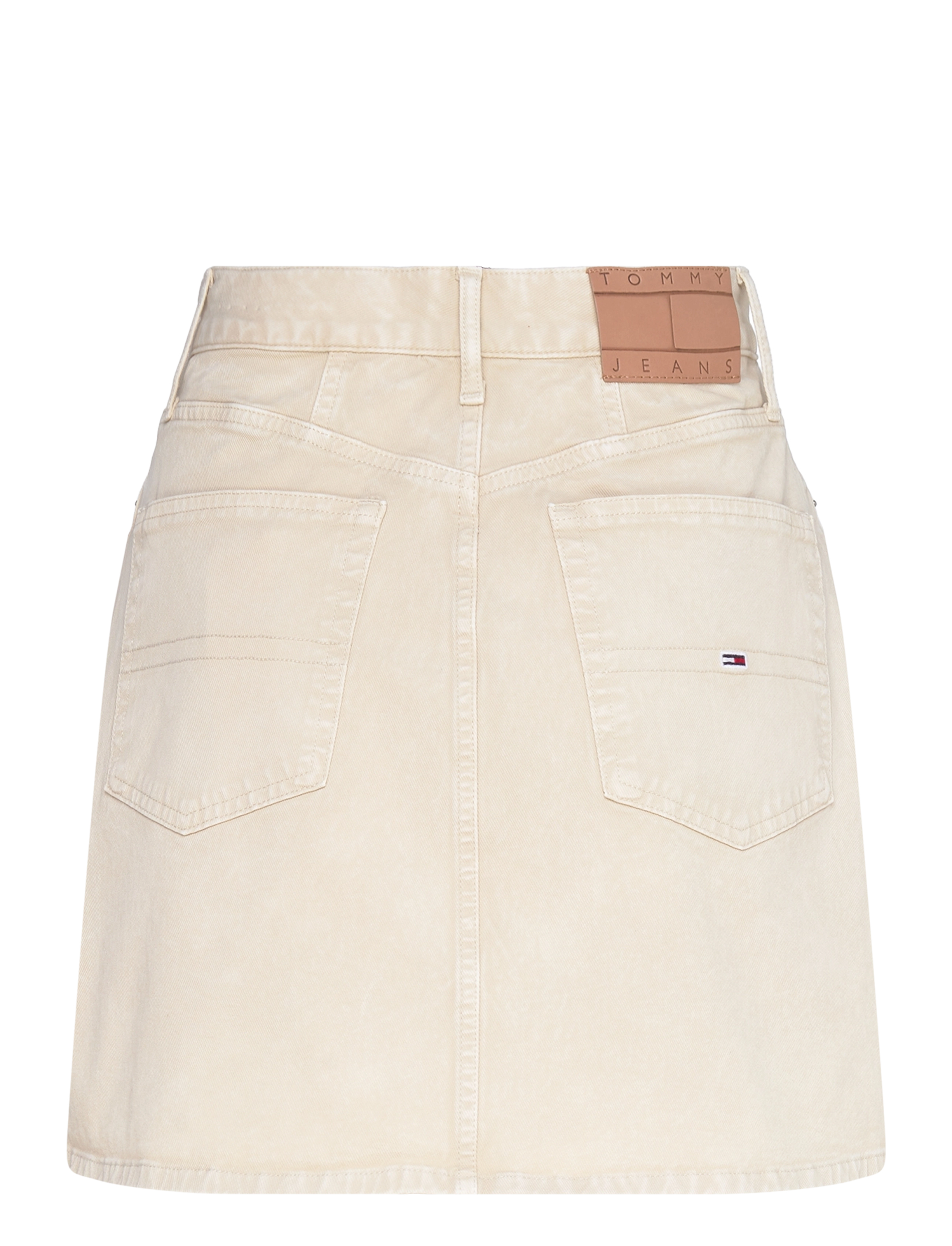 Tommy Jeans - TJW GMD COTTON MOM SKIRT - teksaseelikud - newsprint - 2