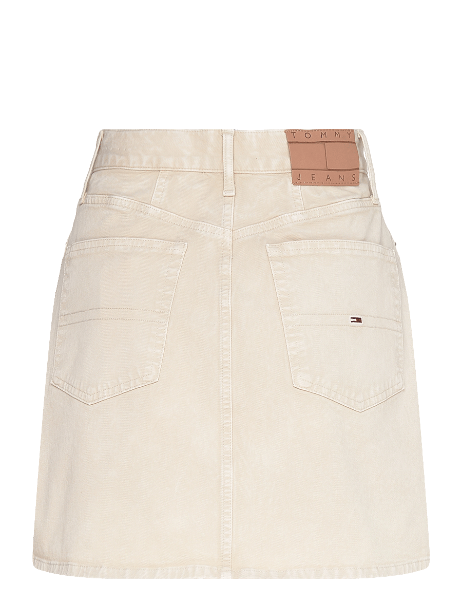 Tommy Jeans - TJW GMD COTTON MOM SKIRT - teksaseelikud - newsprint - 2