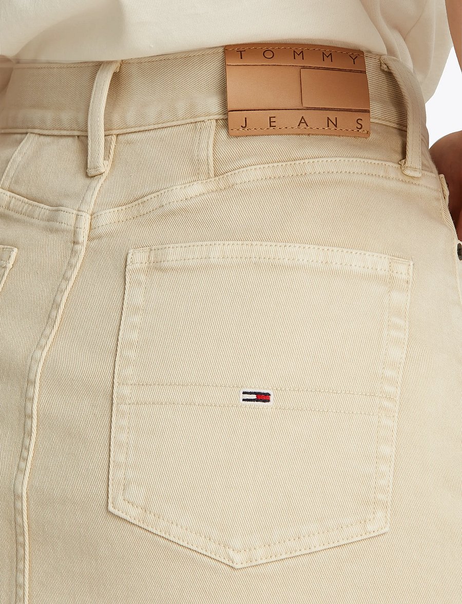 Tommy Jeans - TJW GMD COTTON MOM SKIRT - teksaseelikud - newsprint - 5