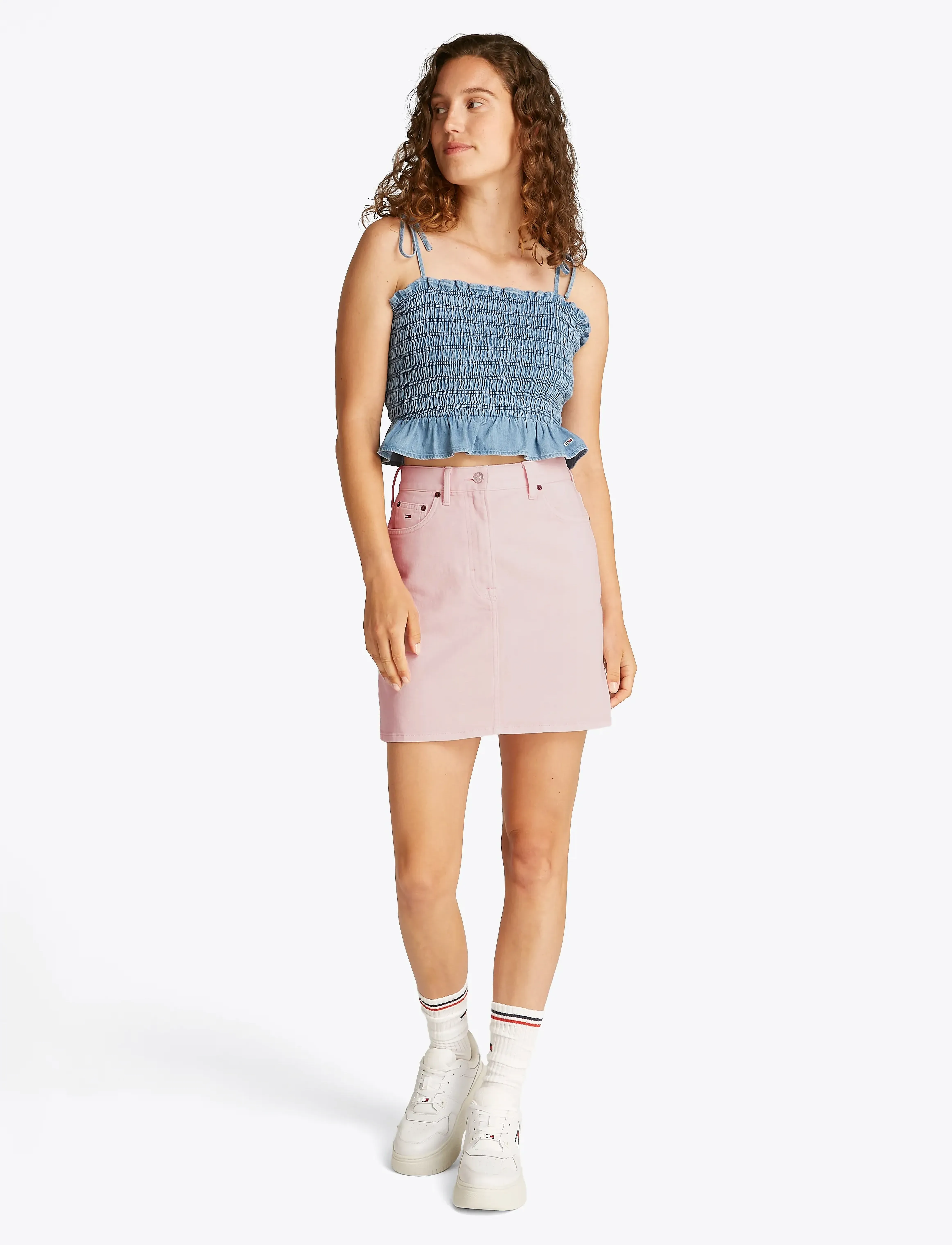 Tommy Jeans - TJW GMD COTTON MOM SKIRT - precious pink - 4