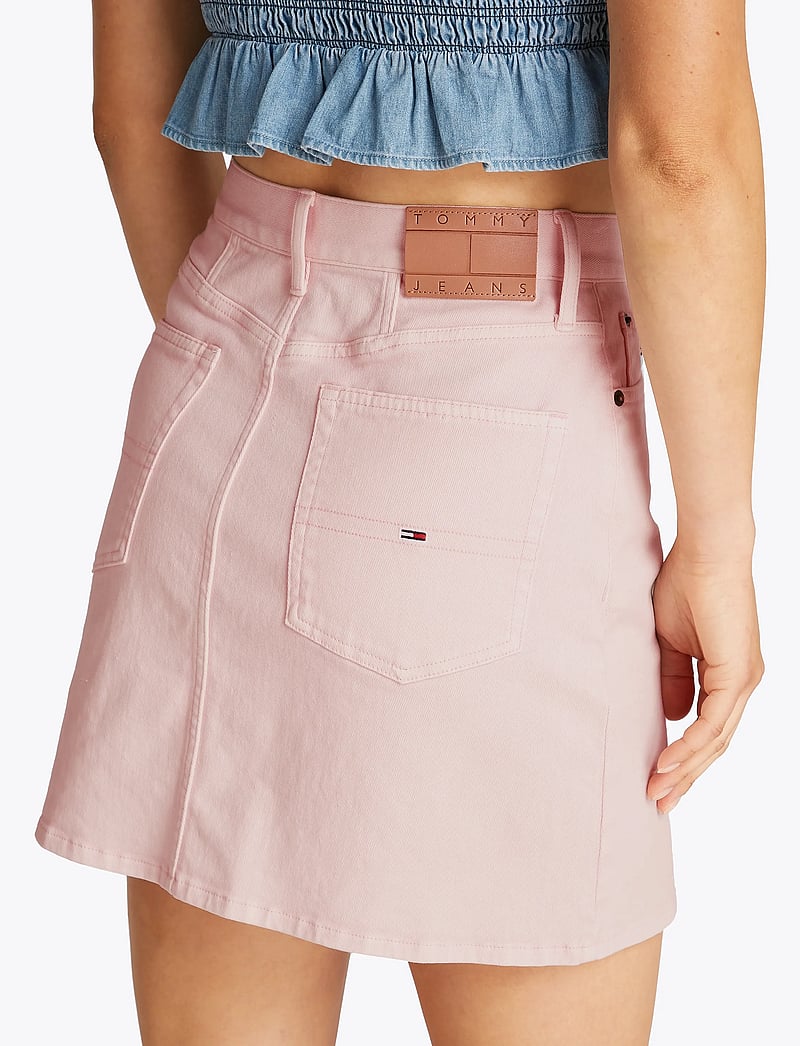 Tommy Jeans - TJW GMD COTTON MOM SKIRT - jeansröcke - precious pink - 5
