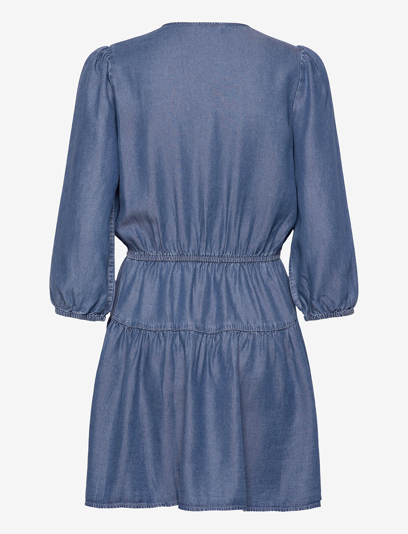 Tommy Jeans - TJW CHAMBRAY MINI DRESS EXT - korta klänningar - denim medium - 2