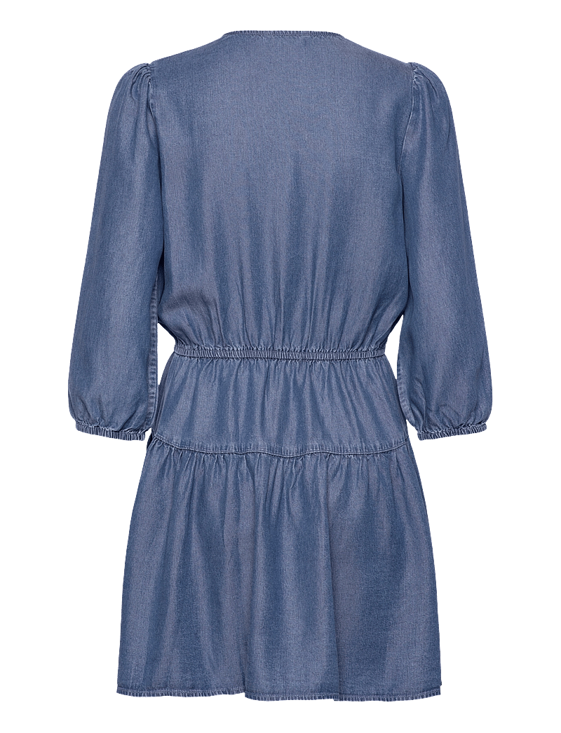 Tommy Jeans - TJW CHAMBRAY MINI DRESS EXT - kurze kleider - denim medium - 2