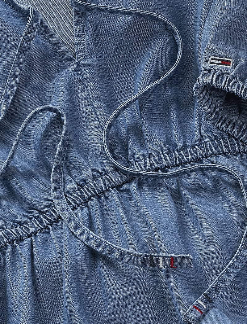 Tommy Jeans - TJW CHAMBRAY MINI DRESS EXT - kurze kleider - denim medium - 5