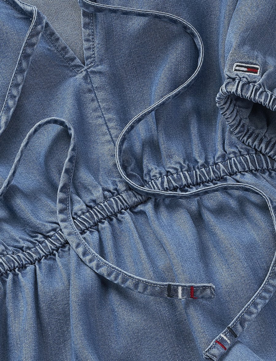Tommy Jeans - TJW CHAMBRAY MINI DRESS EXT - kurze kleider - denim medium - 5