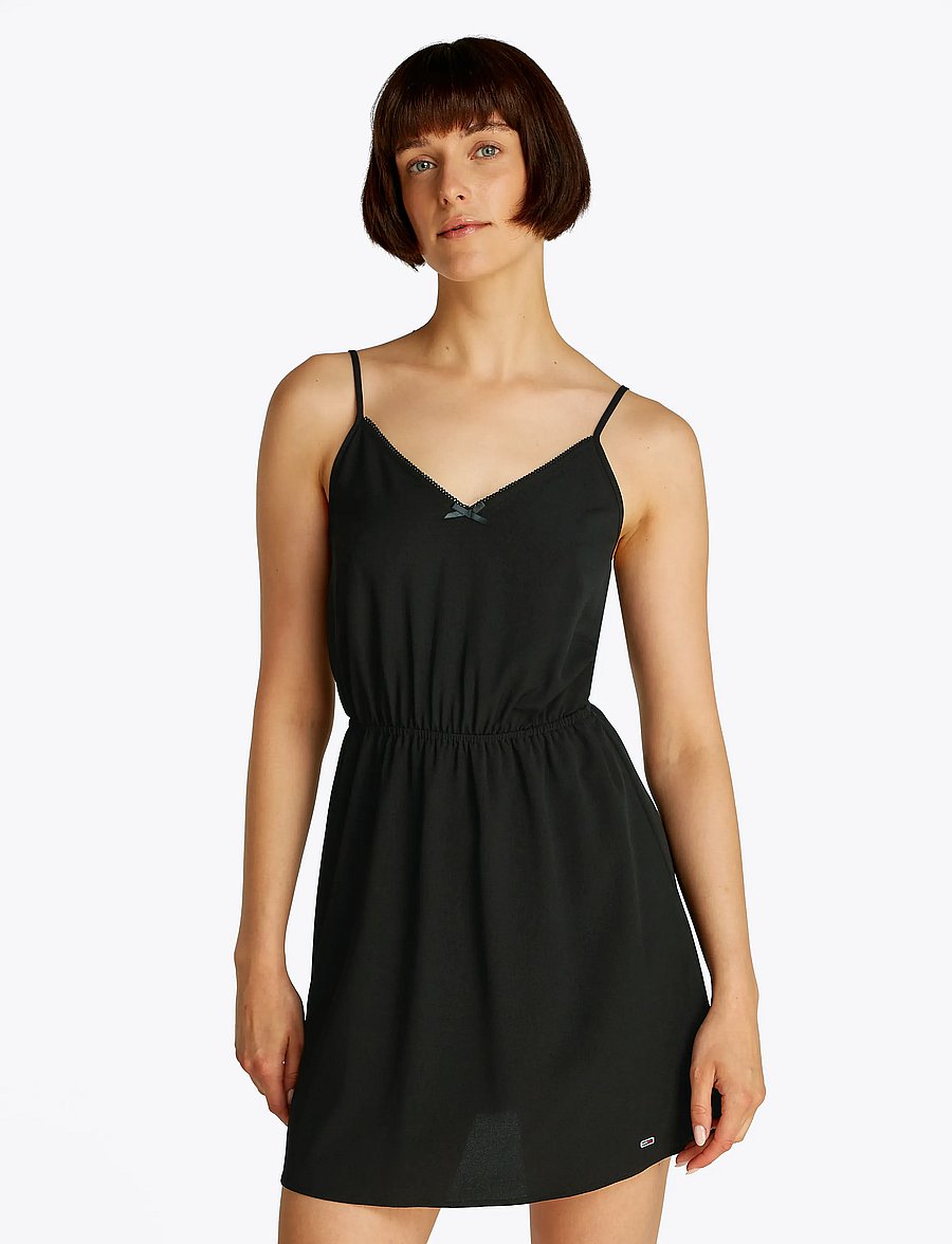 Tommy Jeans - TJW ESSENTIAL STRAP DRESS EXT - konfirmation - black - 0