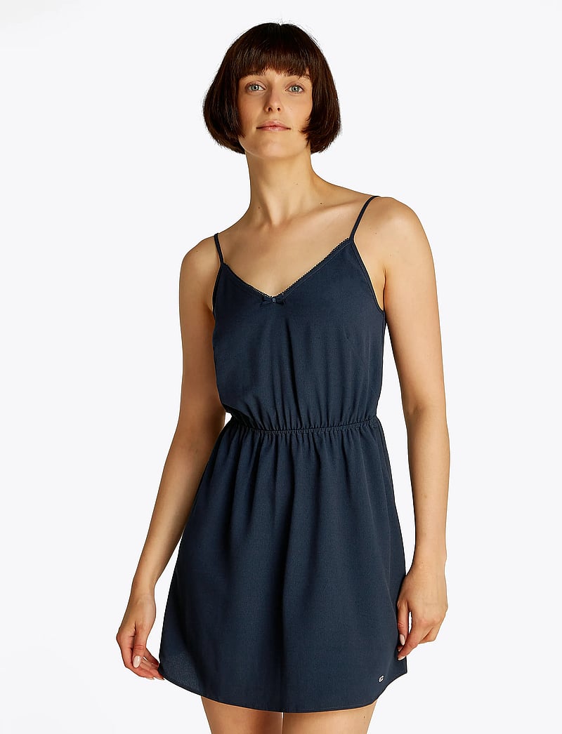 Tommy Jeans - TJW ESSENTIAL STRAP DRESS EXT - konfirmationstøj - dark night navy - 0