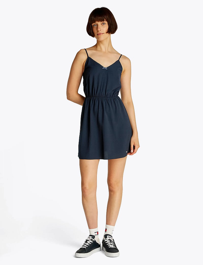 Tommy Jeans - TJW ESSENTIAL STRAP DRESS EXT - konfirmationstøj - dark night navy - 4