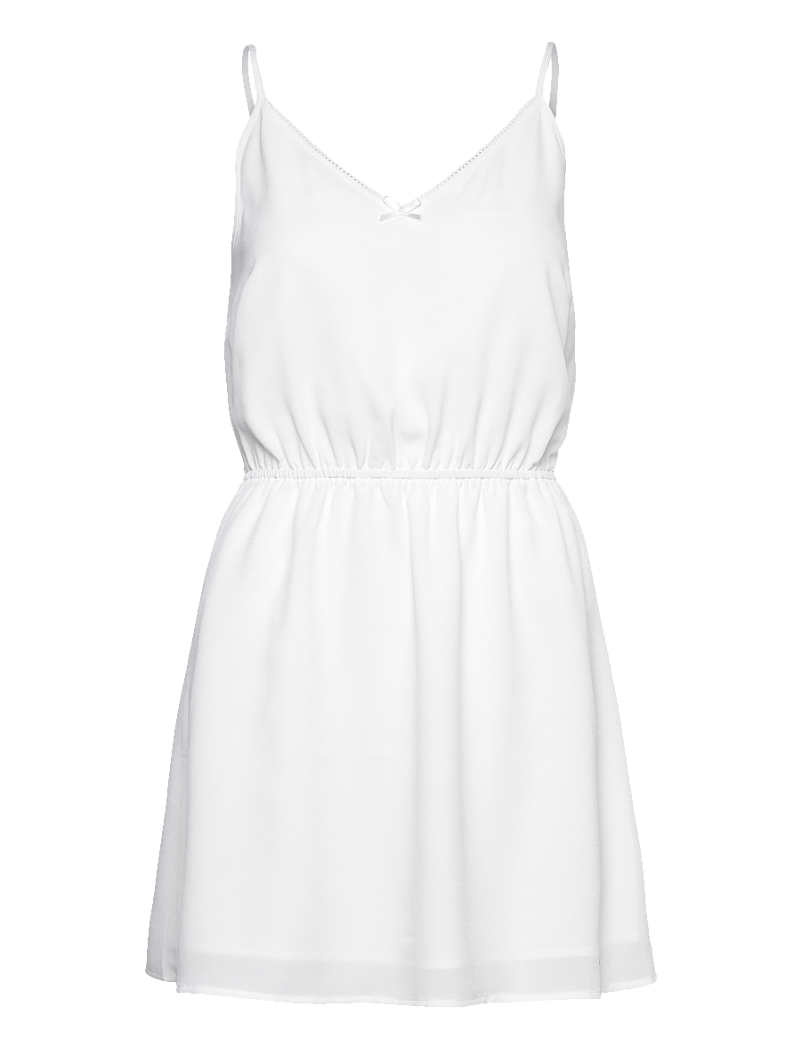Tommy Jeans - TJW ESSENTIAL STRAP DRESS EXT - konfirmation - ecru - 0