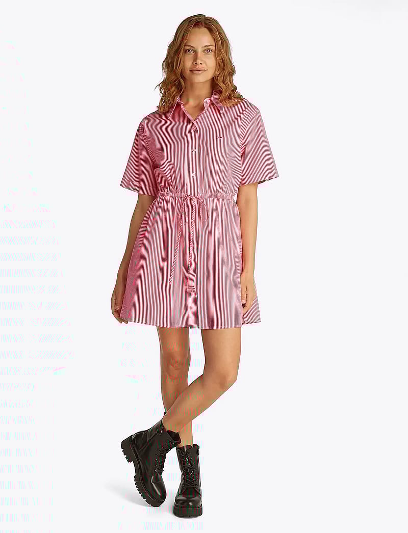 Tommy Jeans - TJW MINI STRIPE SHIRT DRESS - sommerkleider - amour / stripe - 4