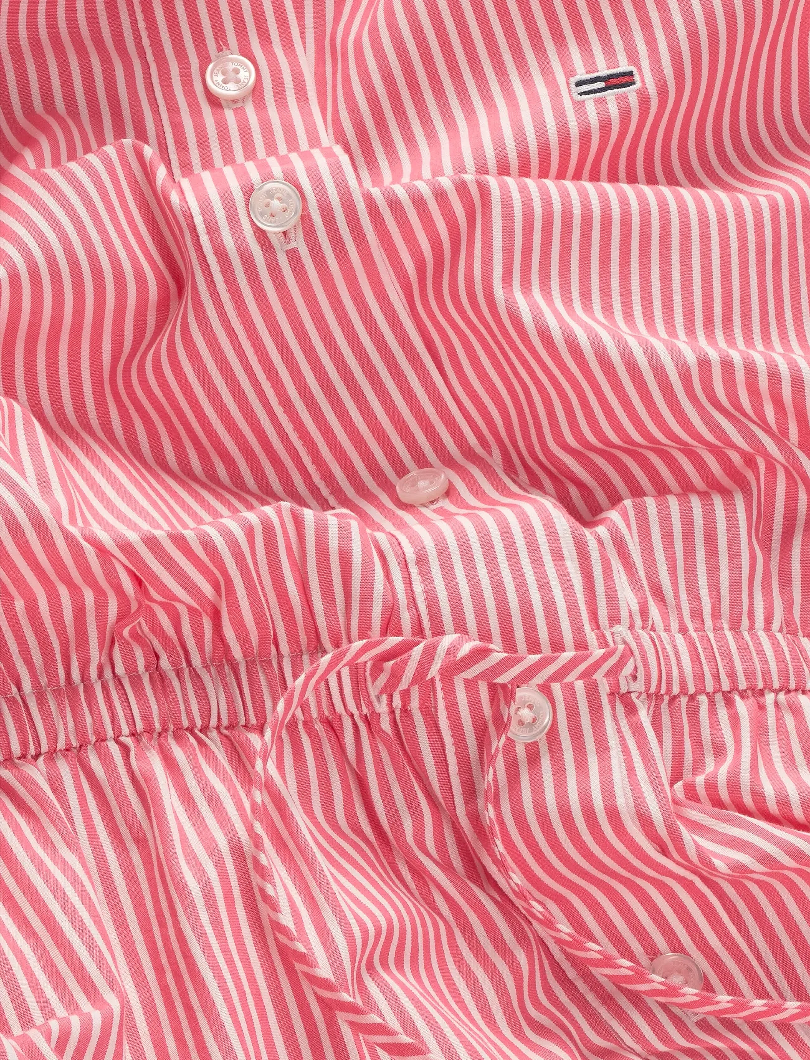 Tommy Jeans - TJW MINI STRIPE SHIRT DRESS - sumarkjólar - amour / stripe - 5