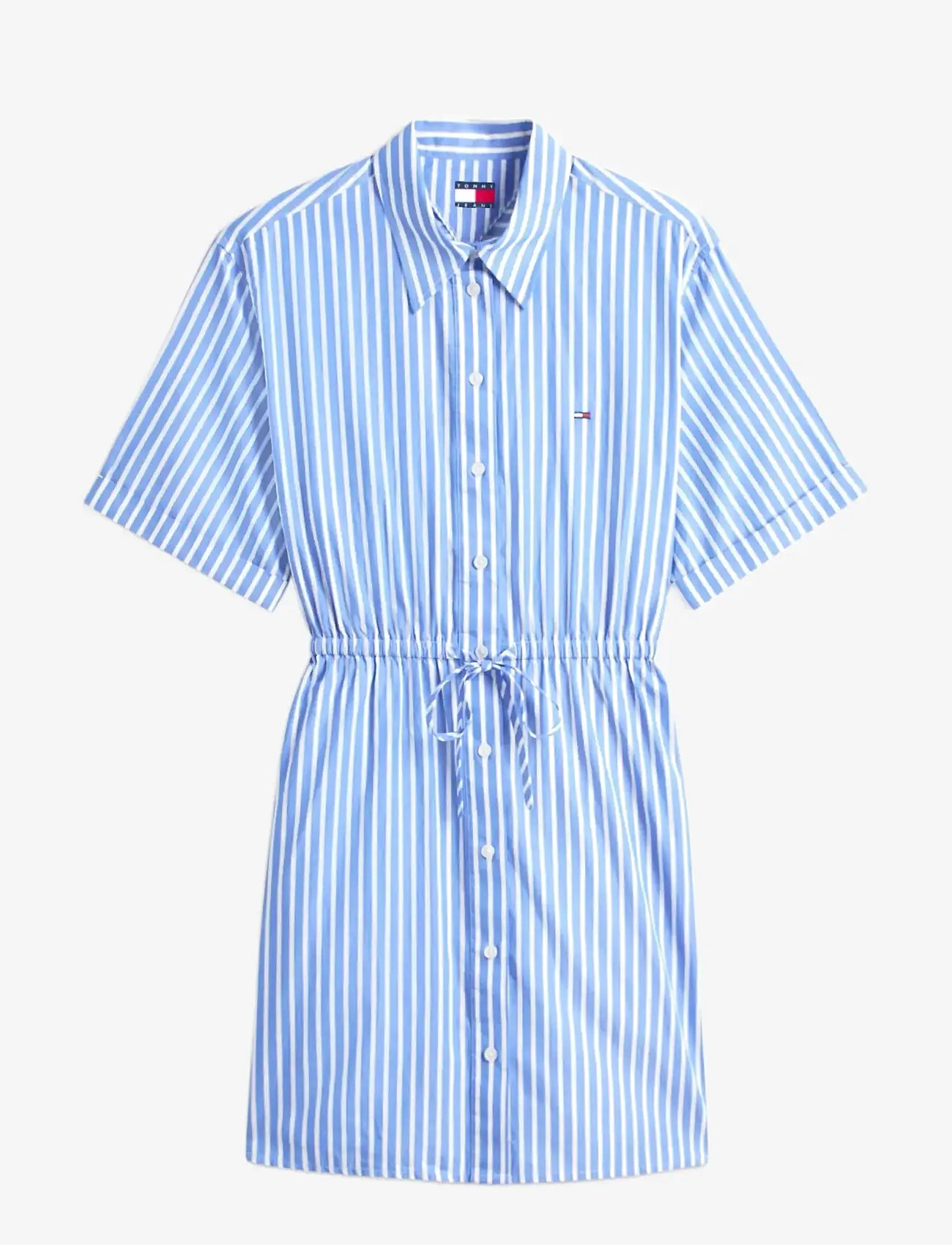 Tommy Jeans - TJW MINI STRIPE SHIRT DRESS - sukienki letnie - empire blue   stripe - 1