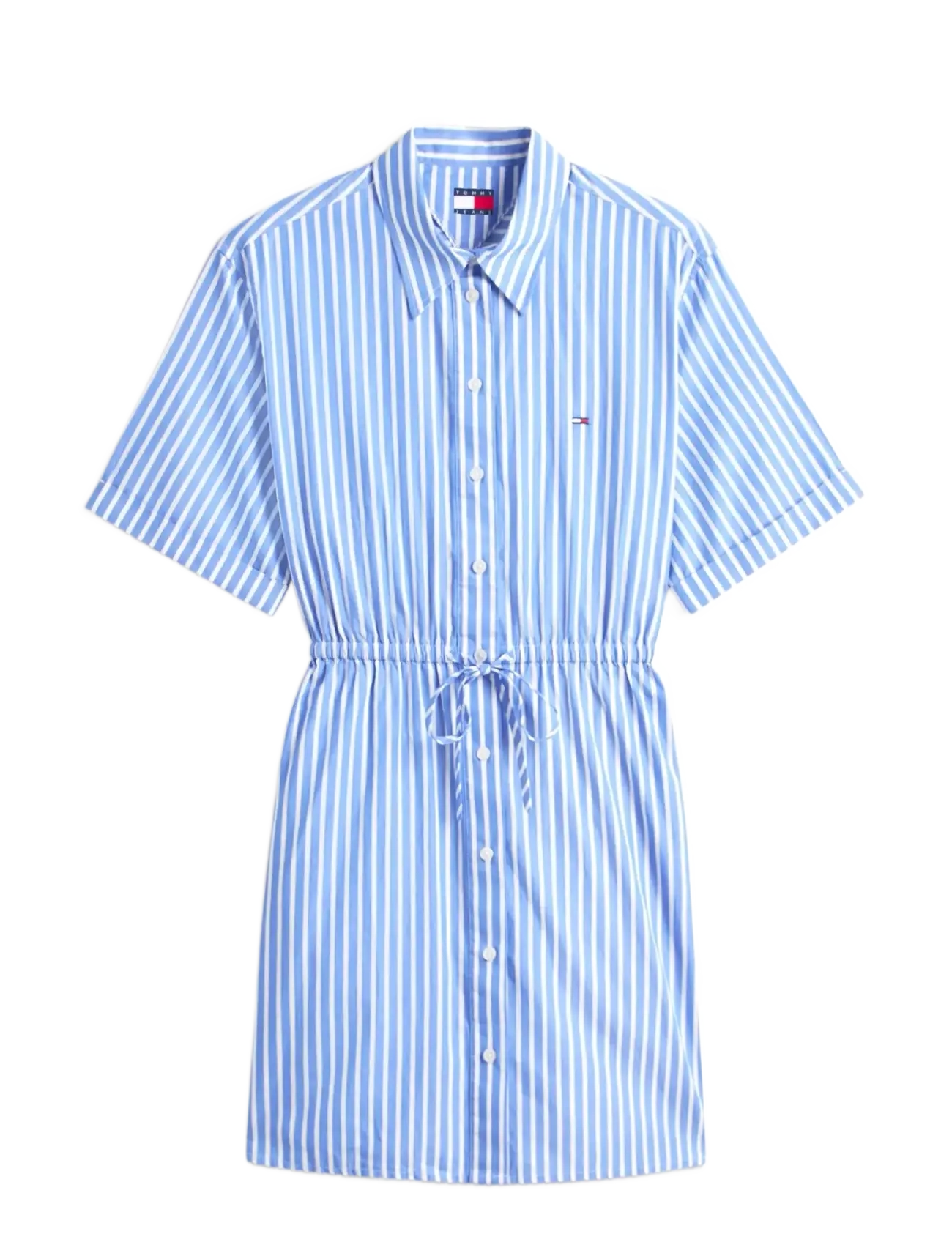 Tommy Jeans TJW MINI STRIPE SHIRT DRESS - Sommerkjoler - EMPIRE BLUE   STRIPE / blue