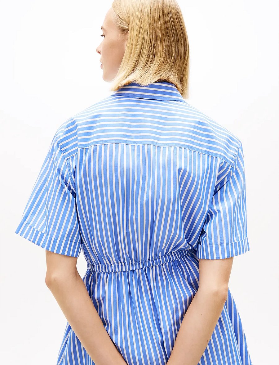 Tommy Jeans - TJW MINI STRIPE SHIRT DRESS - suvekleidid - empire blue stripe - 3