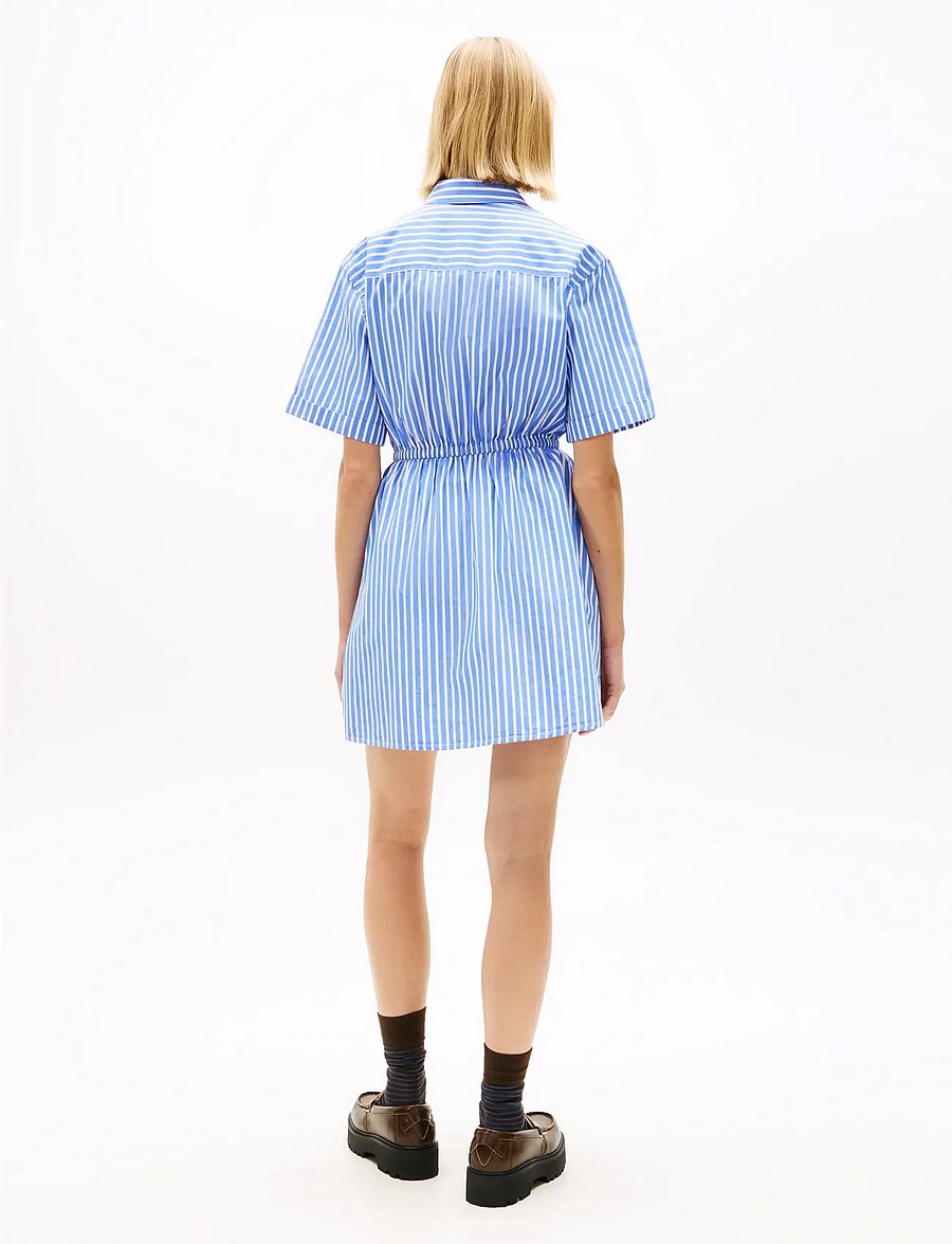 Tommy Jeans - TJW MINI STRIPE SHIRT DRESS - suvekleidid - empire blue stripe - 4