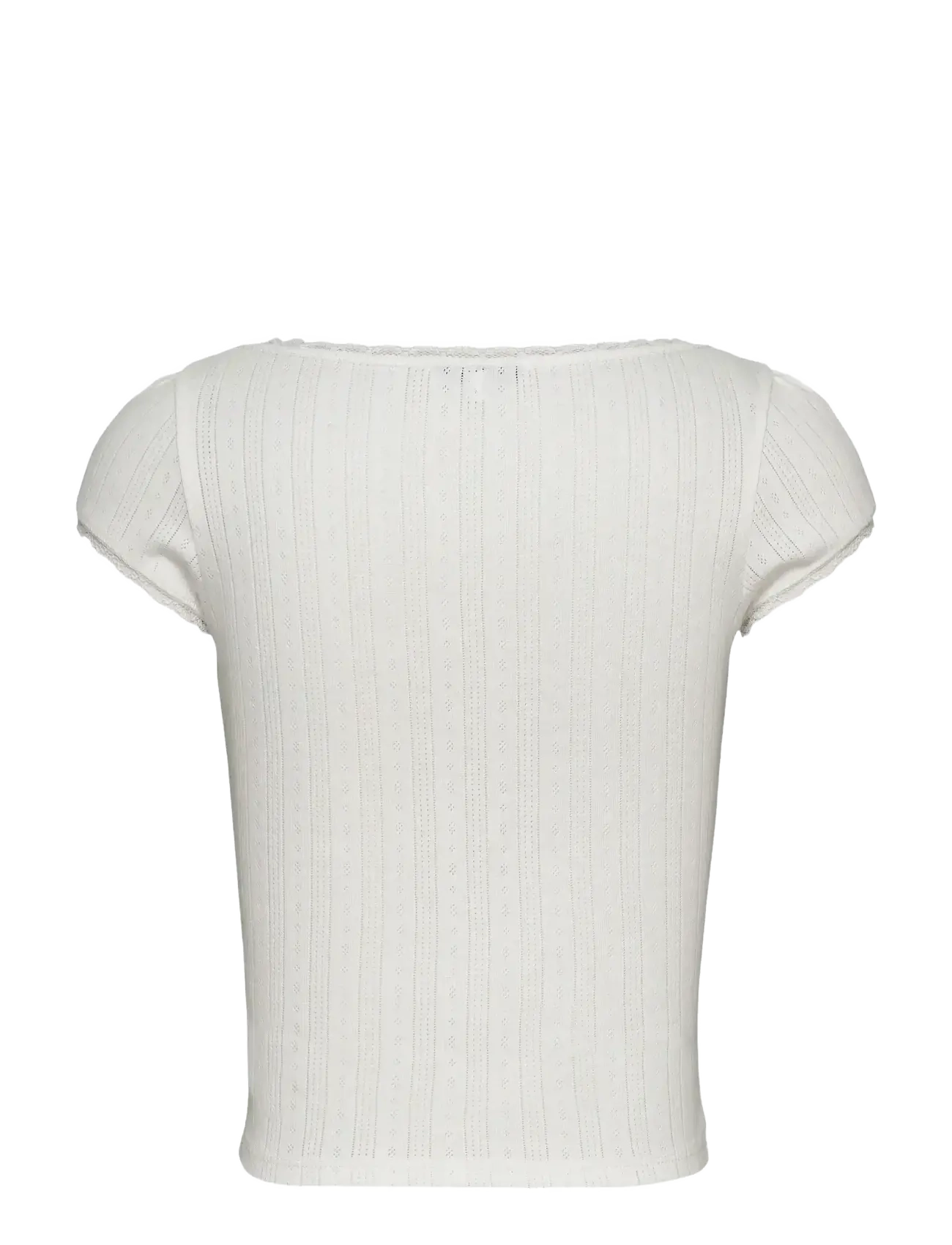 Tommy Jeans - TJW SLIM SH POINTELLE SS TEE EXT - ecru - 2