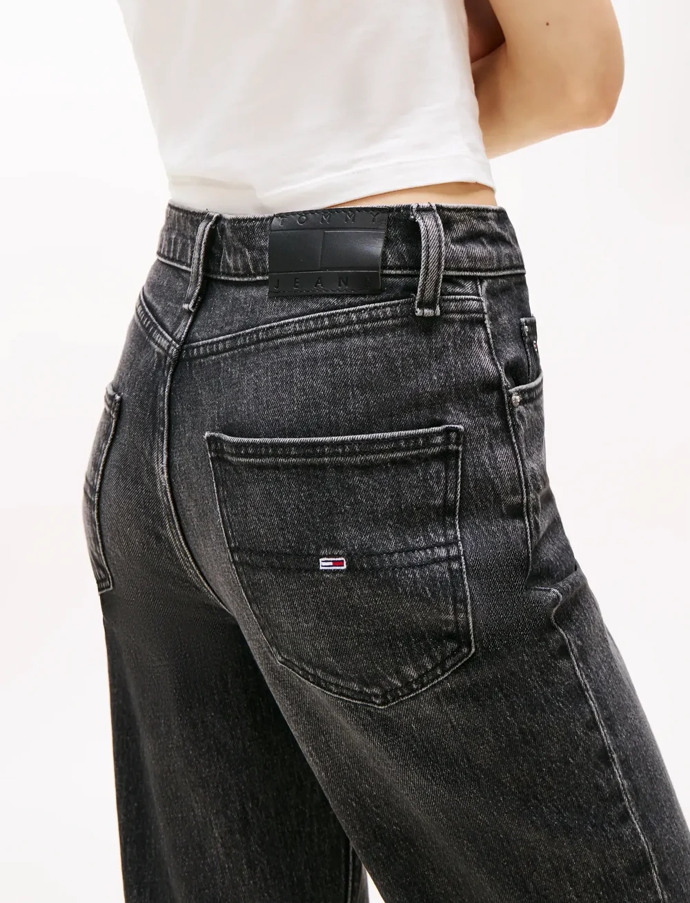 Tommy Jeans - LAYLA HR SLIM STR BI0187 CO - regular jeans - denim washed black - 5