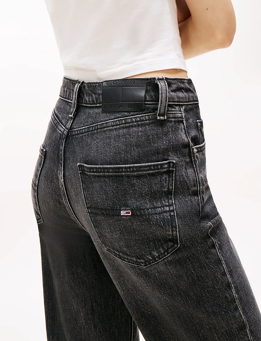 Tommy Jeans - LAYLA HR SLIM STR BI0187 CO - beinar gallabuxur - denim washed black - 5