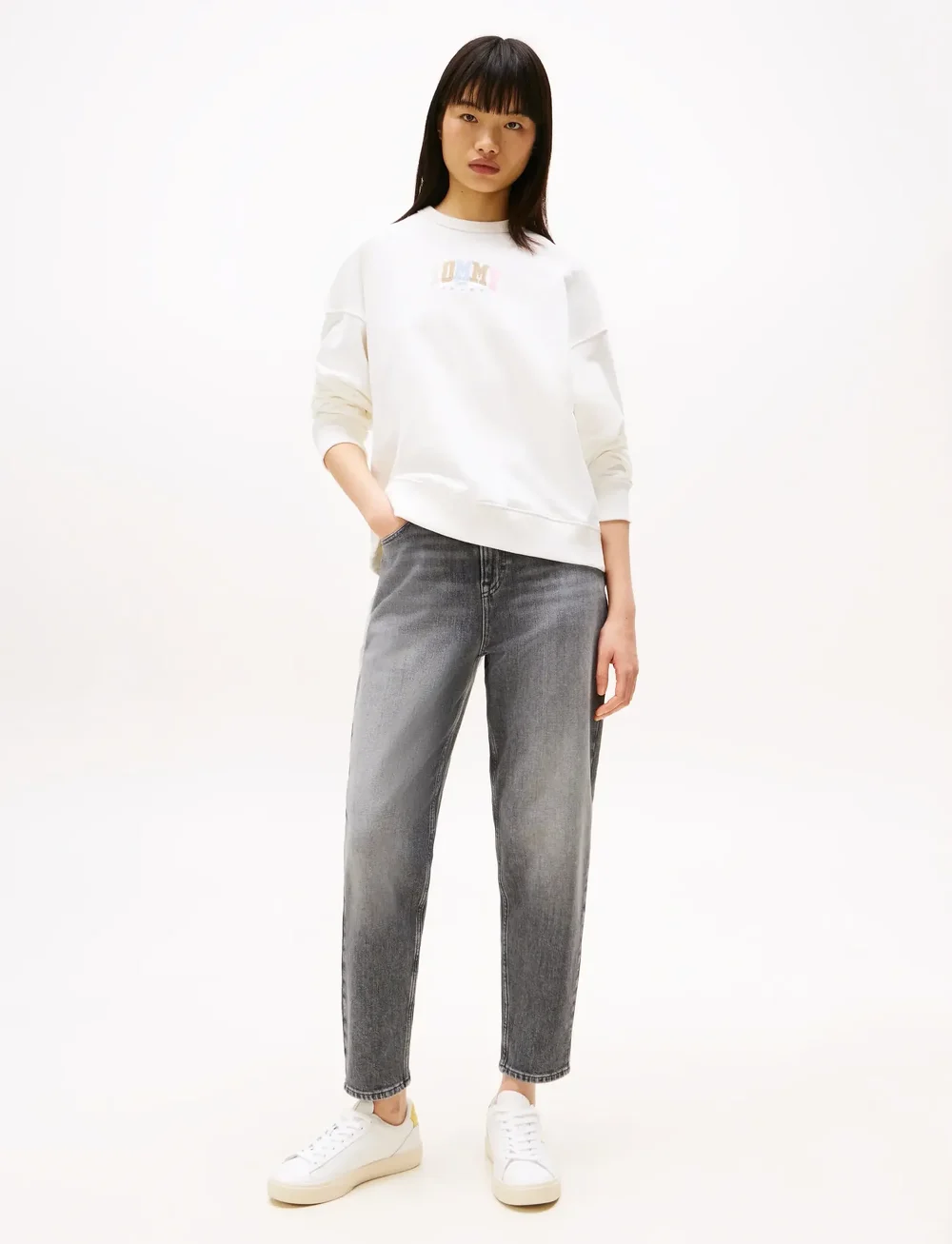 Tommy Jeans - MOM JEAN UH TPR BI0177 CO - regular jeans - denim grey - 3