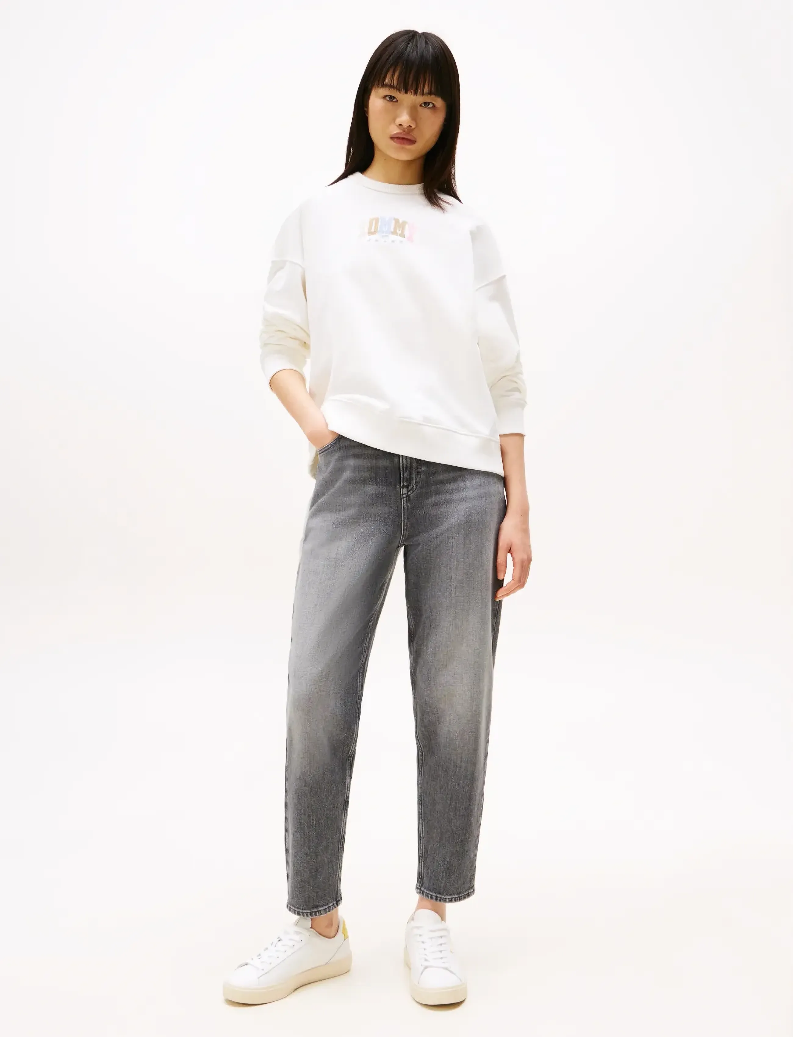 Tommy Jeans - MOM JEAN UH TPR BI0177 CO - mom jeans - denim grey - 3