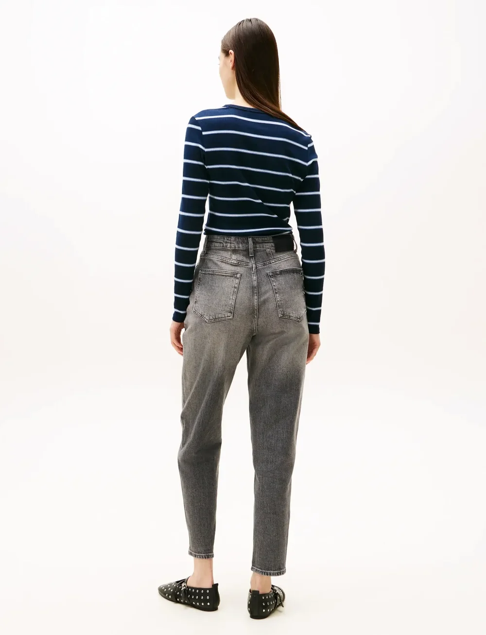 Tommy Jeans - MOM JEAN UH TPR BI0177 CO - regular jeans - denim grey - 2