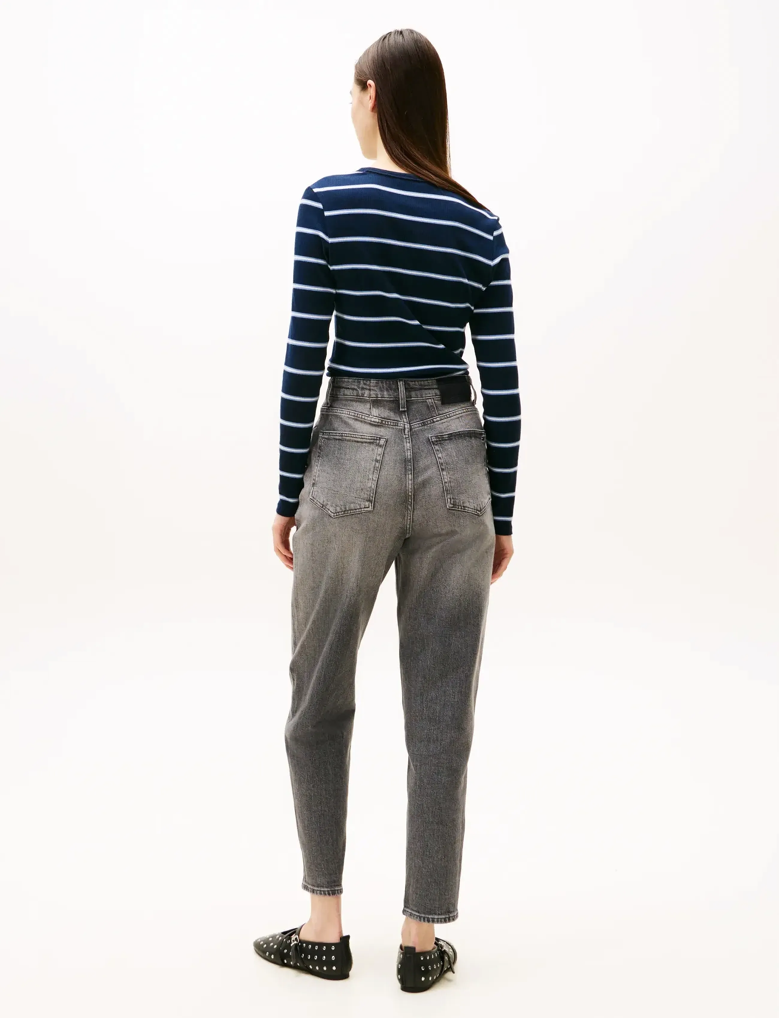 Tommy Jeans - MOM JEAN UH TPR BI0177 CO - regular jeans - denim grey - 2
