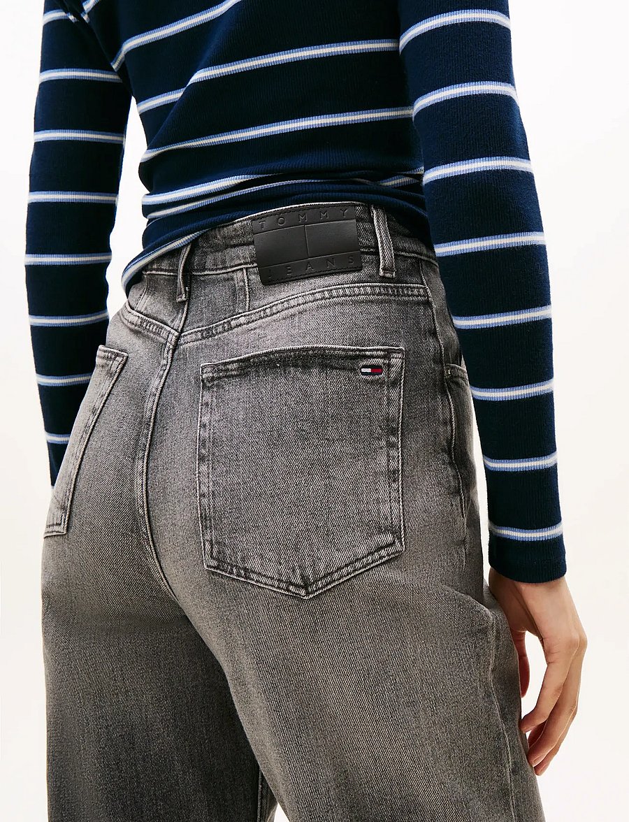 Tommy Jeans - MOM JEAN UH TPR BI0177 CO - regular jeans - denim grey - 3