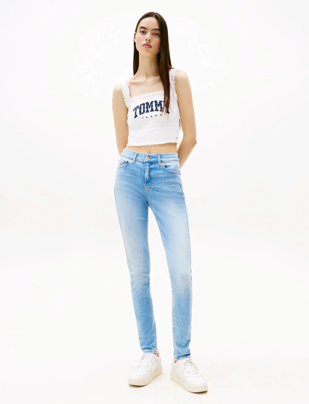 Tommy Jeans - NORA MR SKNY BI0214 CO - skinny jeans - denim light - 0