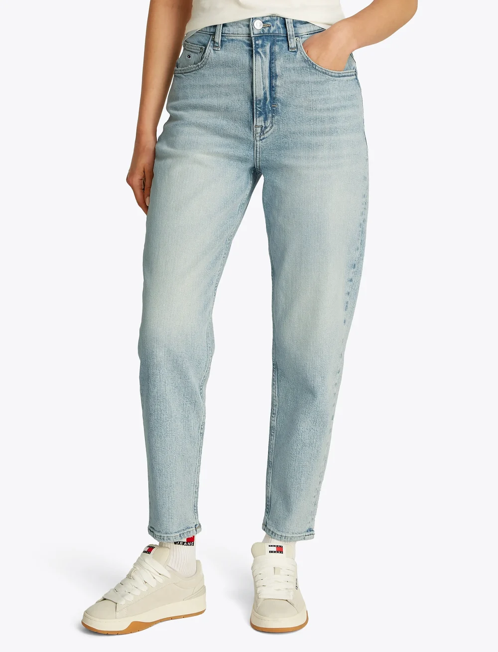 Tommy Jeans - MOM JEAN UH TPR BI5115 - tavalised teksad - denim ultra light - 0