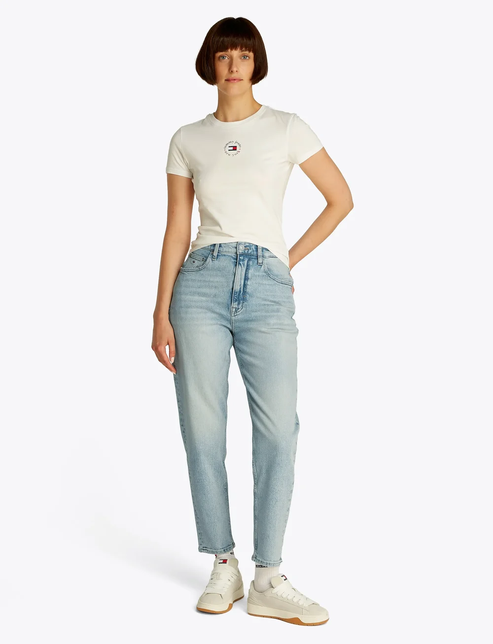 Tommy Jeans - MOM JEAN UH TPR BI5115 - tavalised teksad - denim ultra light - 4