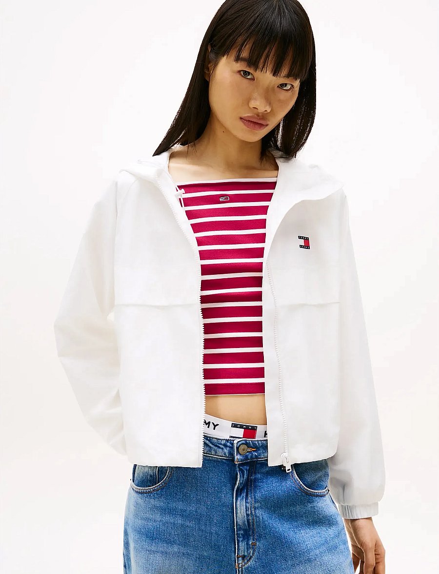 Tommy Jeans - TJW ESSENTIAL WINDBREAKER EXT - vårjackor - ecru - 0