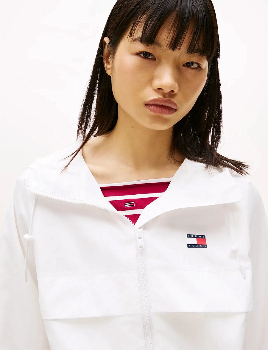 Tommy Jeans - TJW ESSENTIAL WINDBREAKER EXT - vårjackor - ecru - 5