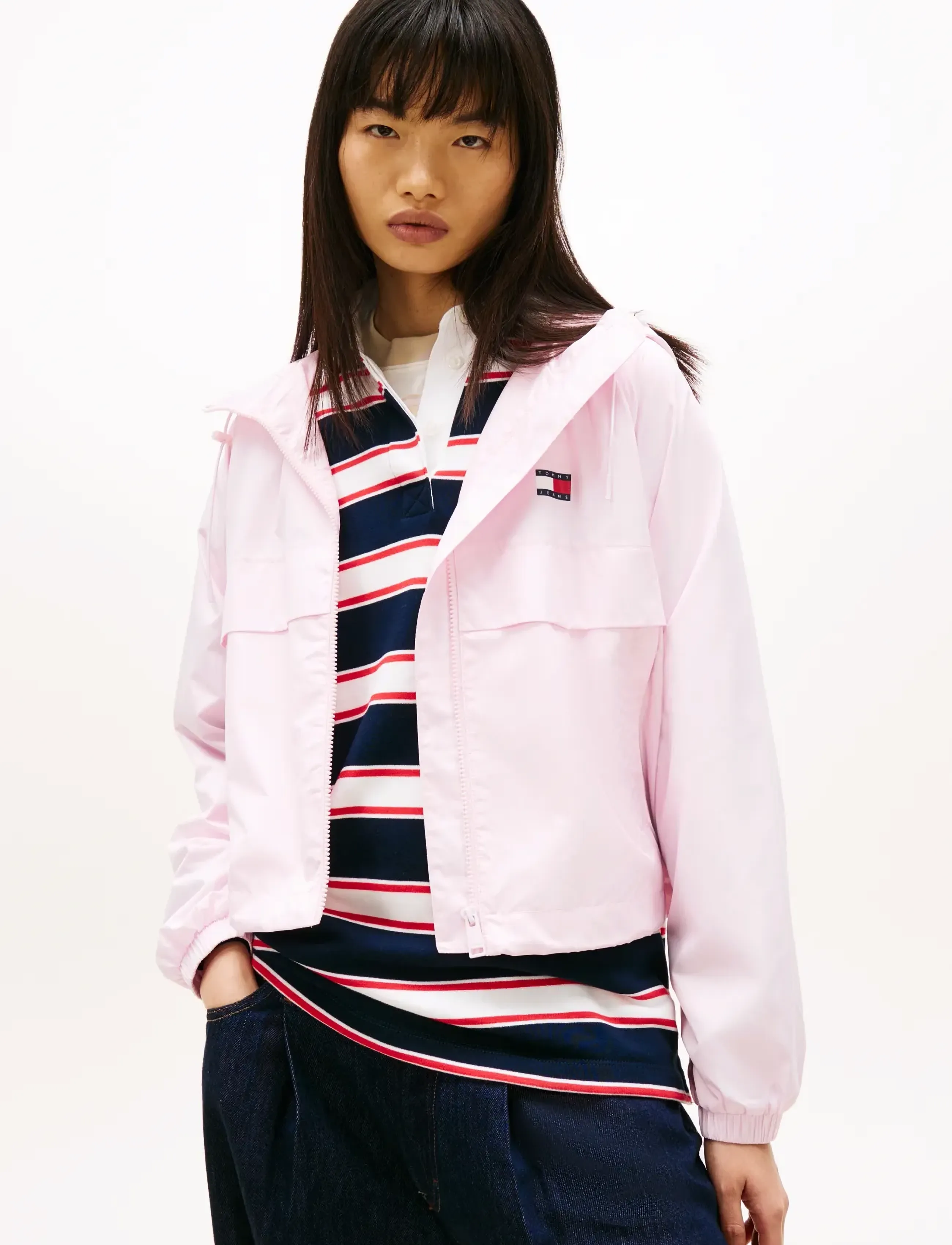 Tommy Jeans TJW ESSENTIAL WINDBREAKER EXT - Anoraks - PEARLY PINK / pink/rose