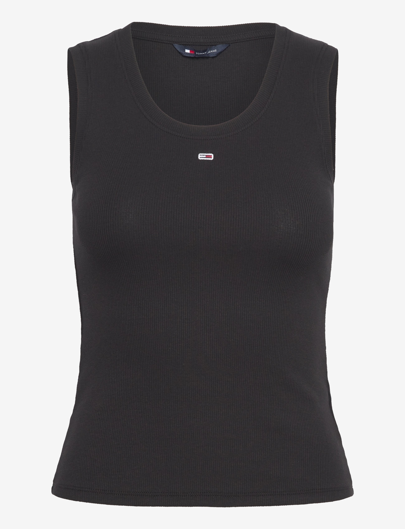 Tommy Jeans - TJW ESSENTIAL RIB TANK EXT - tanktops - black - 1