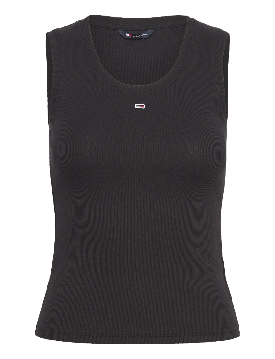 Tommy Jeans - TJW ESSENTIAL RIB TANK EXT - varrukateta topid - black - 1