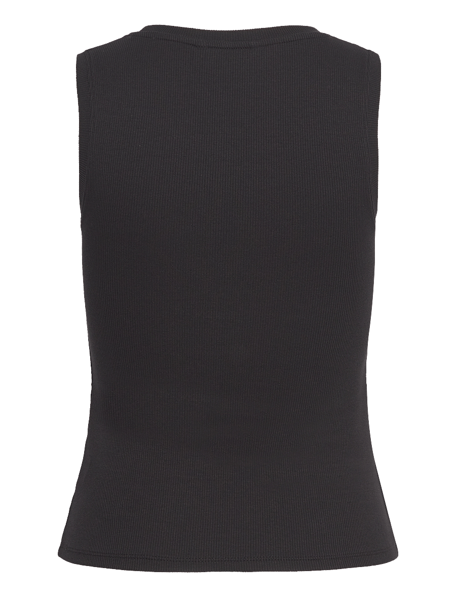 Tommy Jeans - TJW ESSENTIAL RIB TANK EXT - varrukateta topid - black - 2