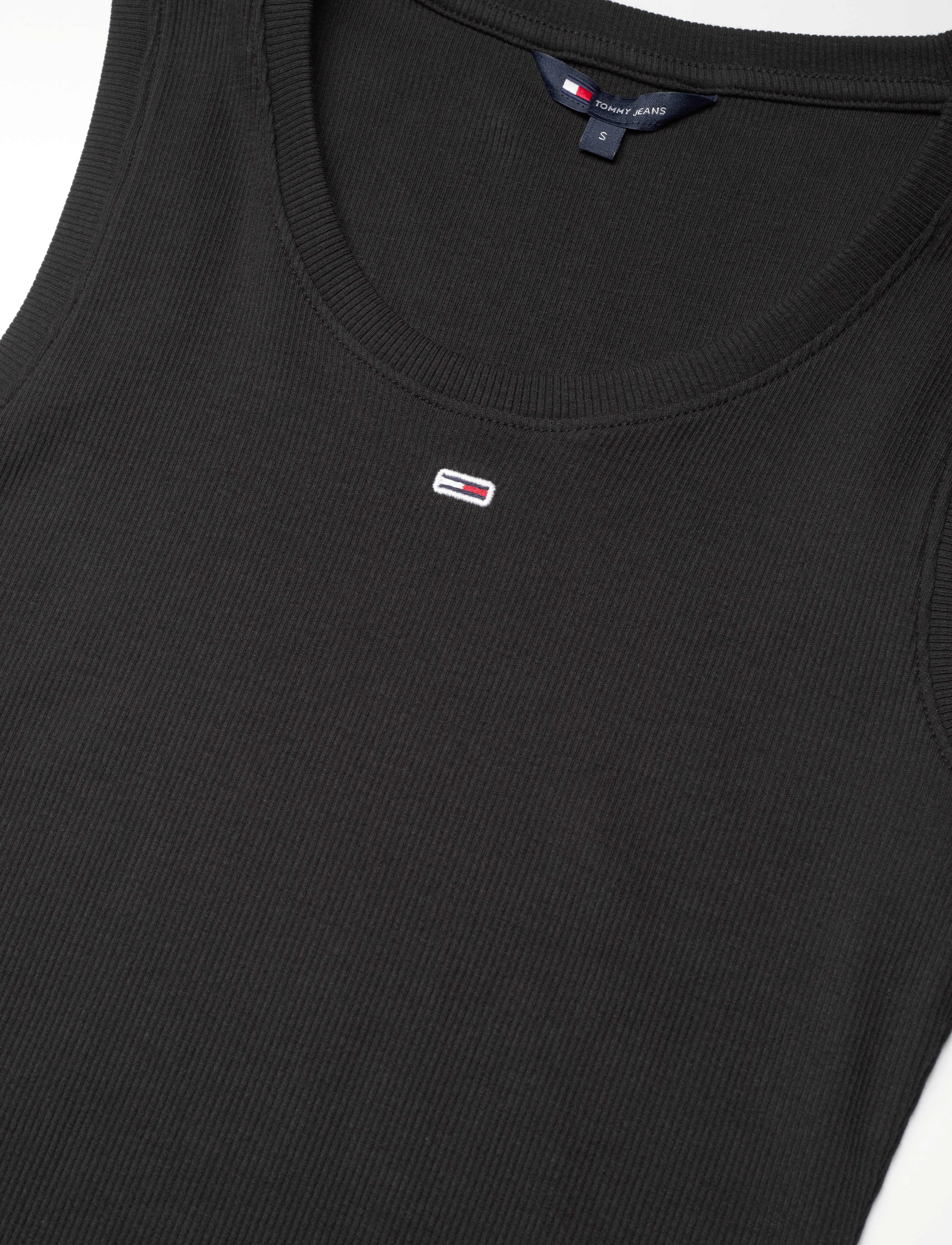 Tommy Jeans - TJW ESSENTIAL RIB TANK EXT - sleeveless tops - black - 5