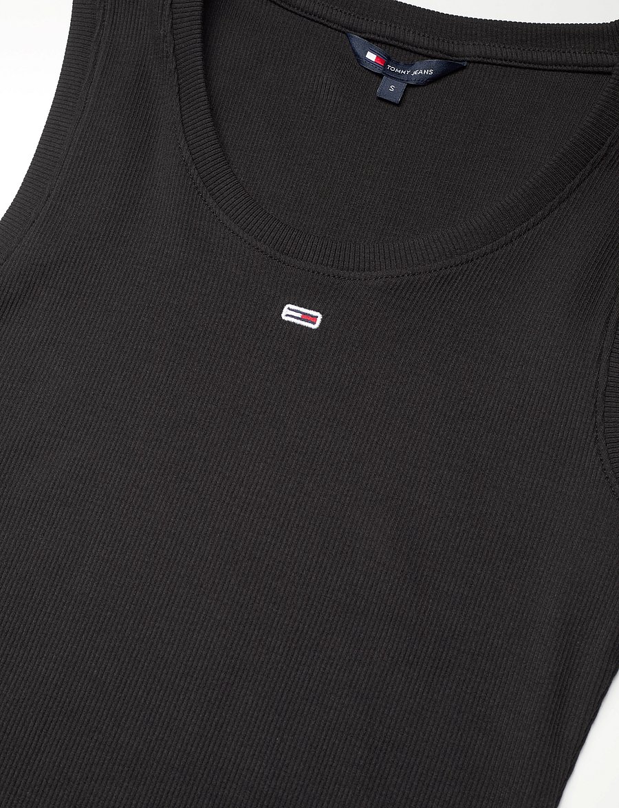 Tommy Jeans - TJW ESSENTIAL RIB TANK EXT - varrukateta topid - black - 5