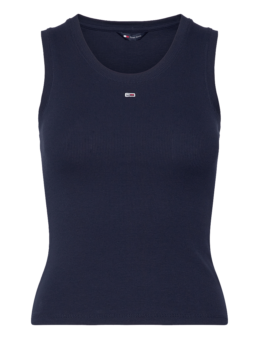 Tommy Jeans - TJW ESSENTIAL RIB TANK EXT - Ärmellose tops - dark night navy - 1