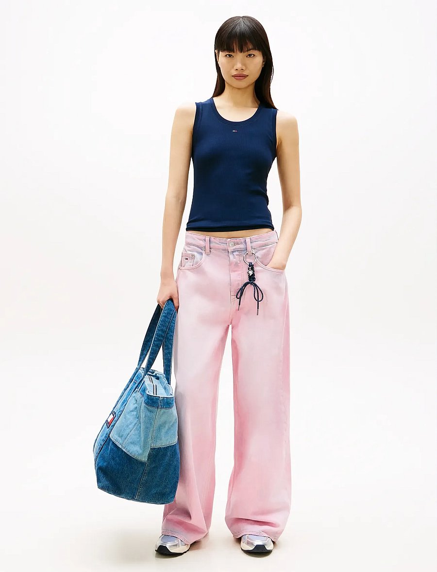 Tommy Jeans - TJW ESSENTIAL RIB TANK EXT - Ärmellose tops - dark night navy - 4