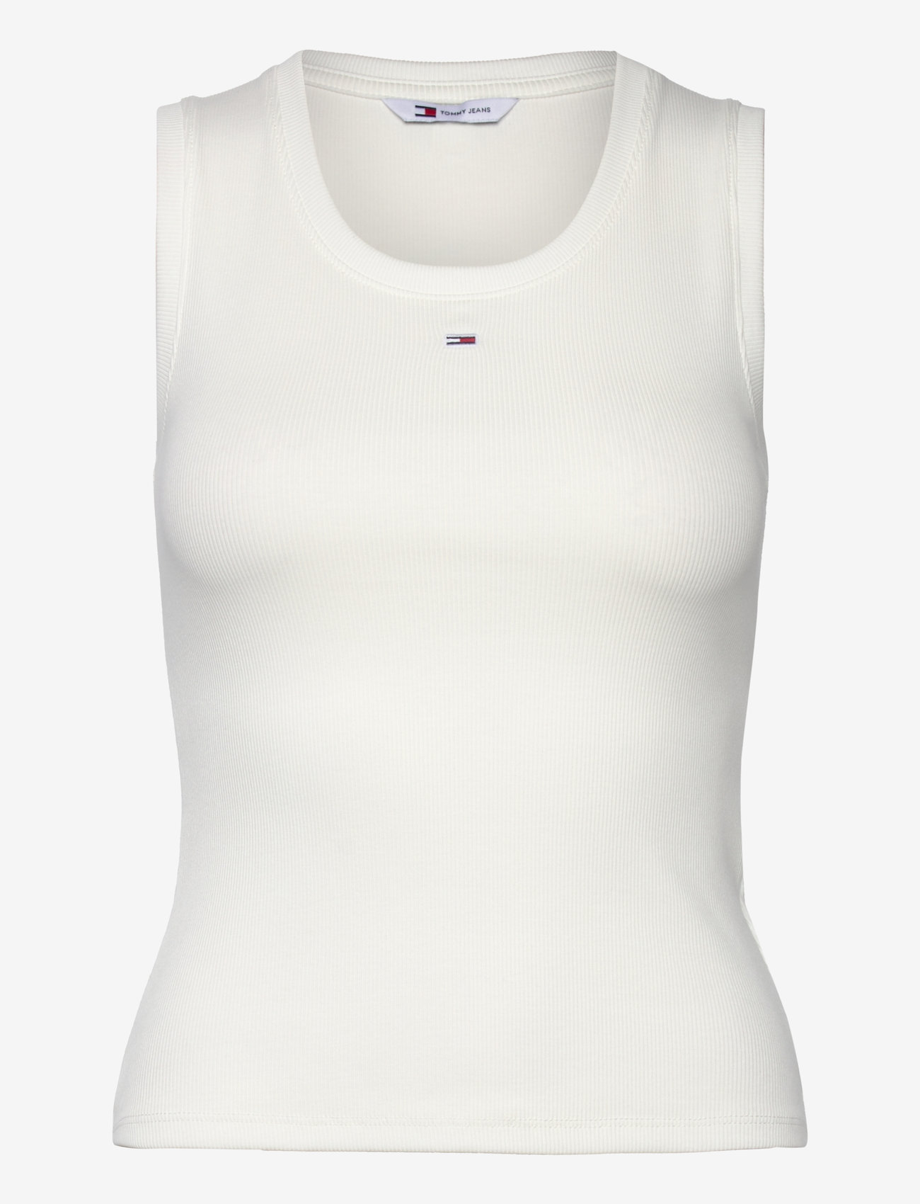 Tommy Jeans - TJW ESSENTIAL RIB TANK EXT - tanktops - ecru - 1