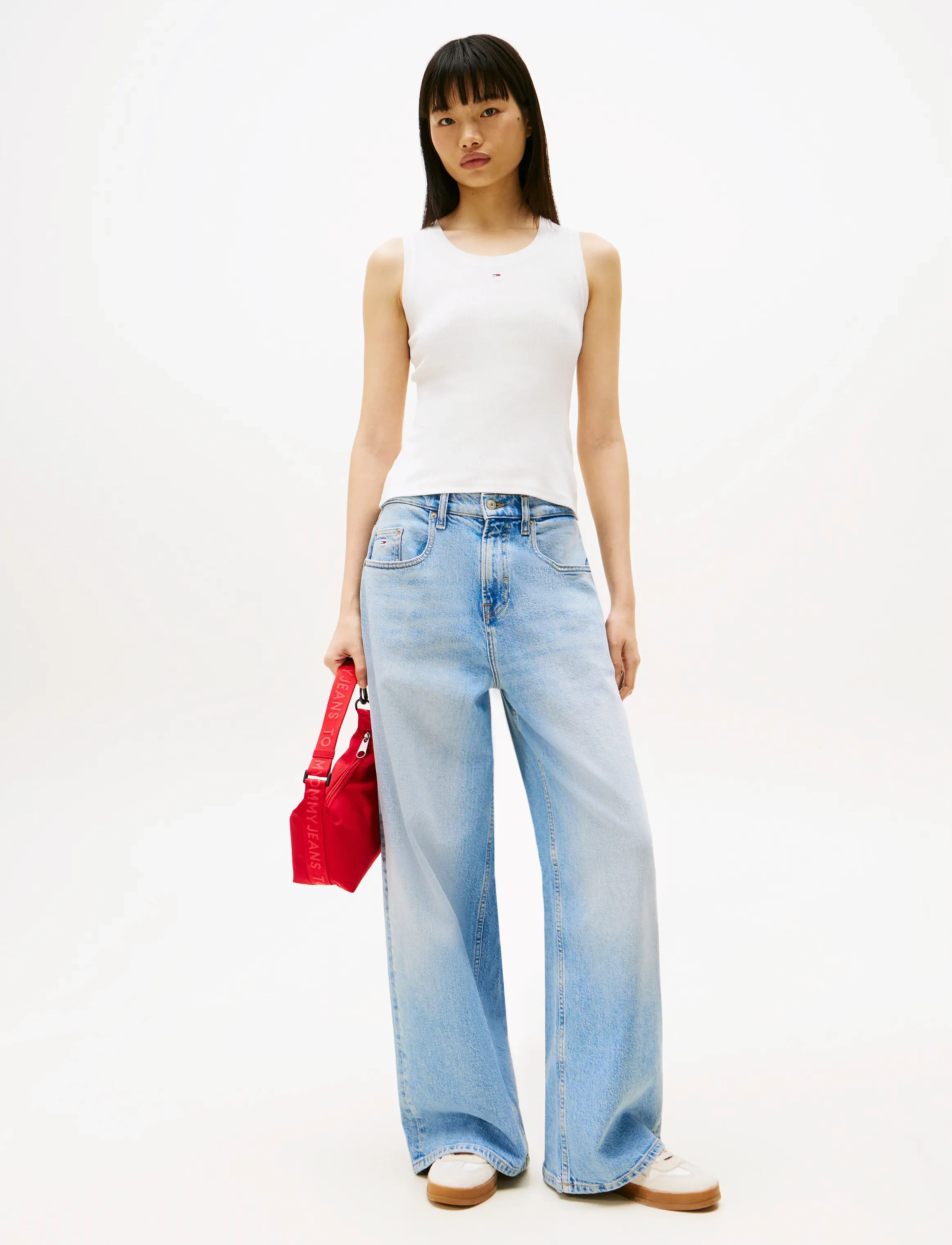 Tommy Jeans - TJW ESSENTIAL RIB TANK EXT - sleeveless tops - ecru - 3
