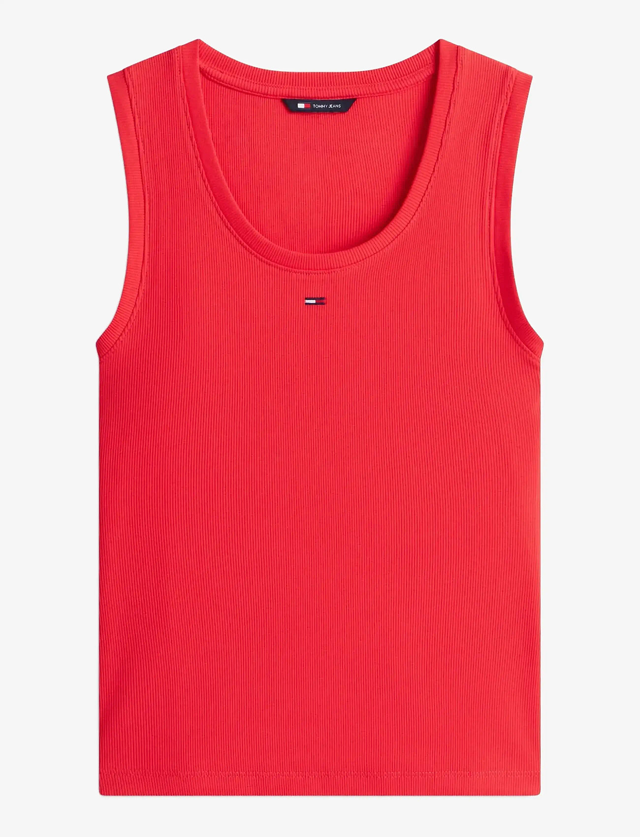 Tommy Jeans - TJW ESSENTIAL RIB TANK EXT - tanktops - red alert - 1