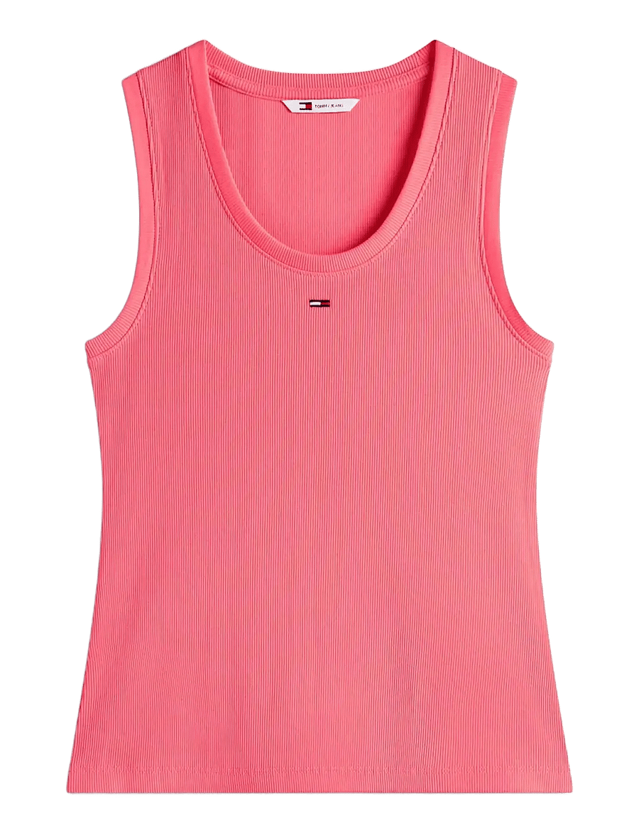 Tommy Jeans - TJW ESSENTIAL RIB TANK EXT - linnen - tropical blush - 1