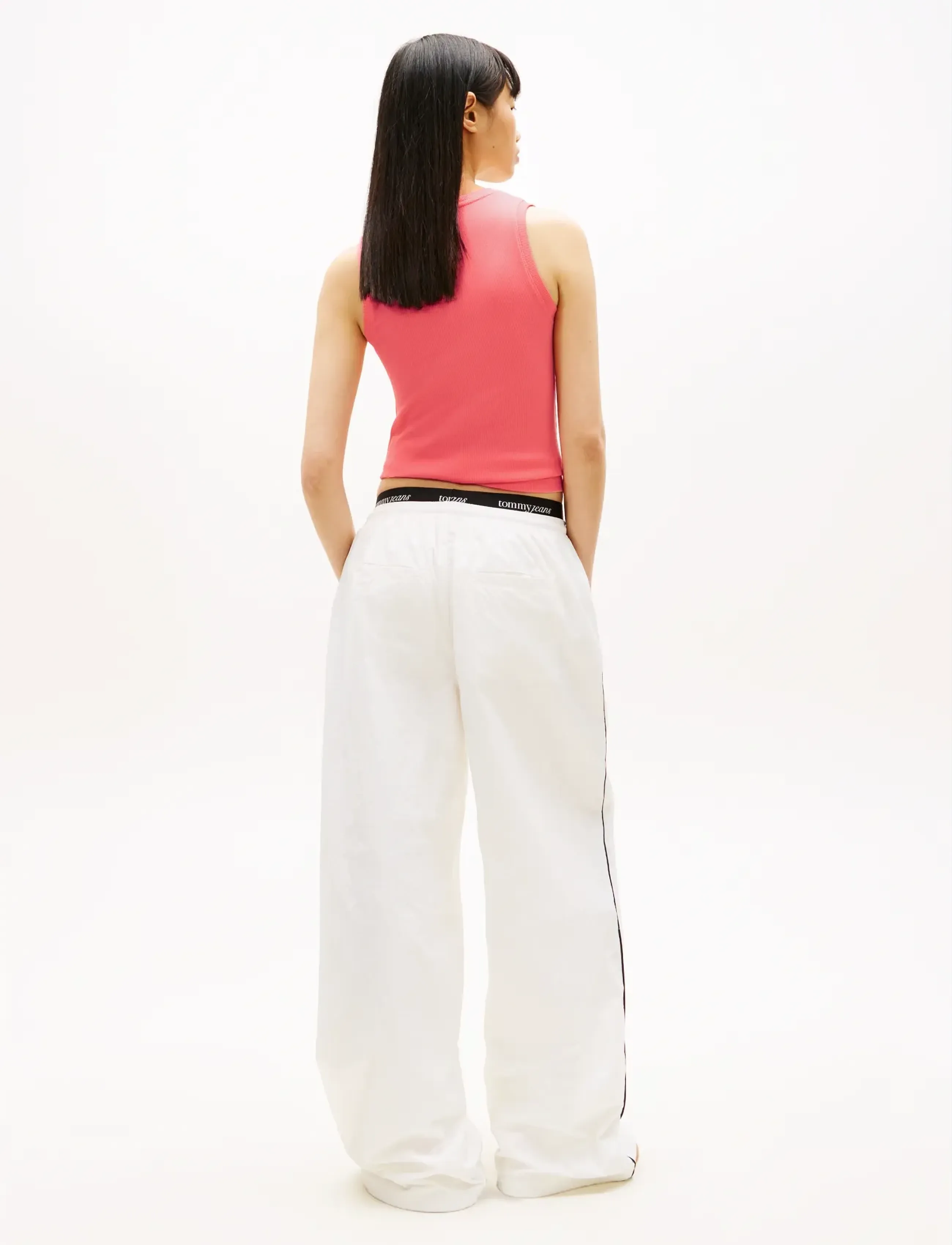 Tommy Jeans - TJW ESSENTIAL RIB TANK EXT - linnen - tropical blush - 2