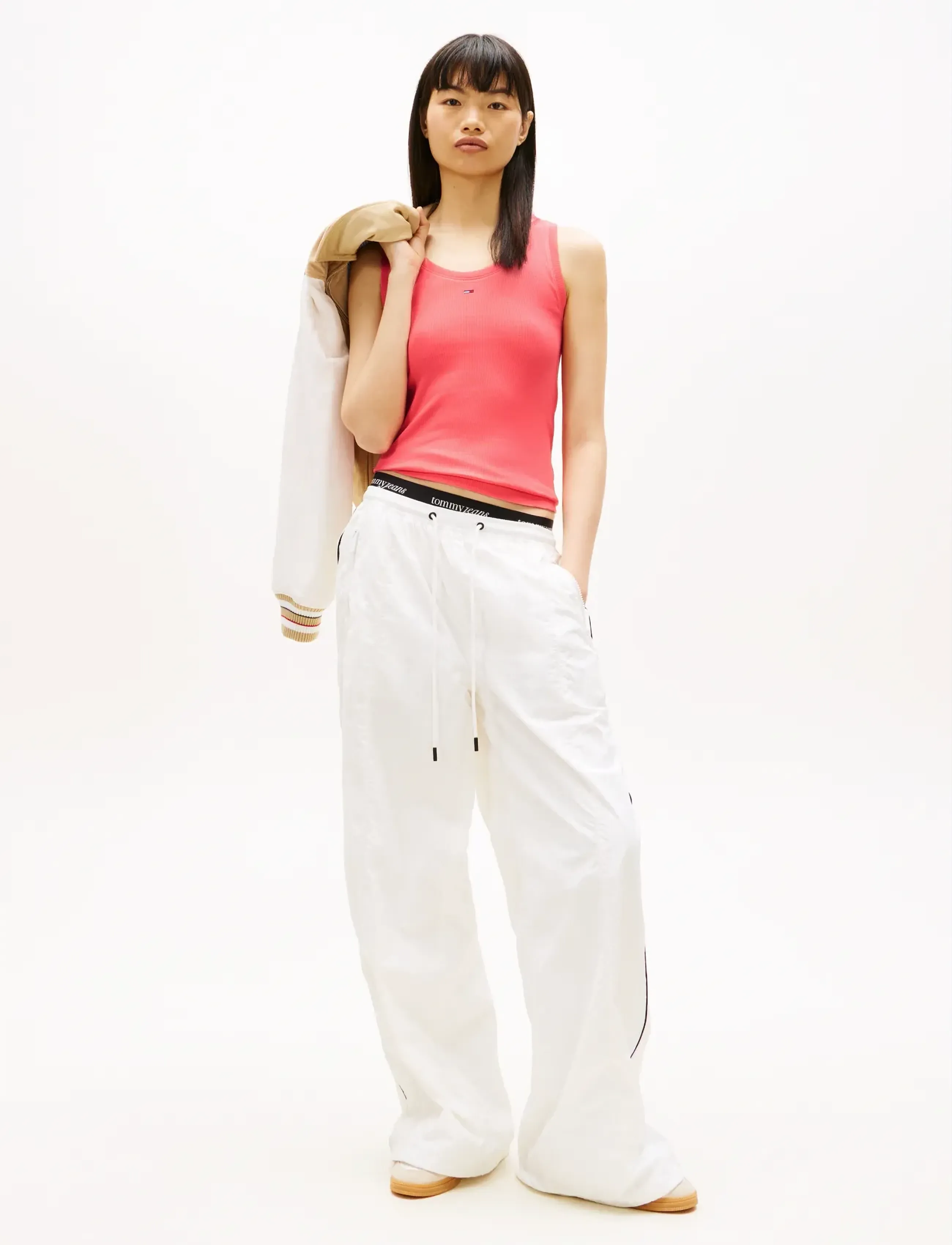 Tommy Jeans - TJW ESSENTIAL RIB TANK EXT - linnen - tropical blush - 3