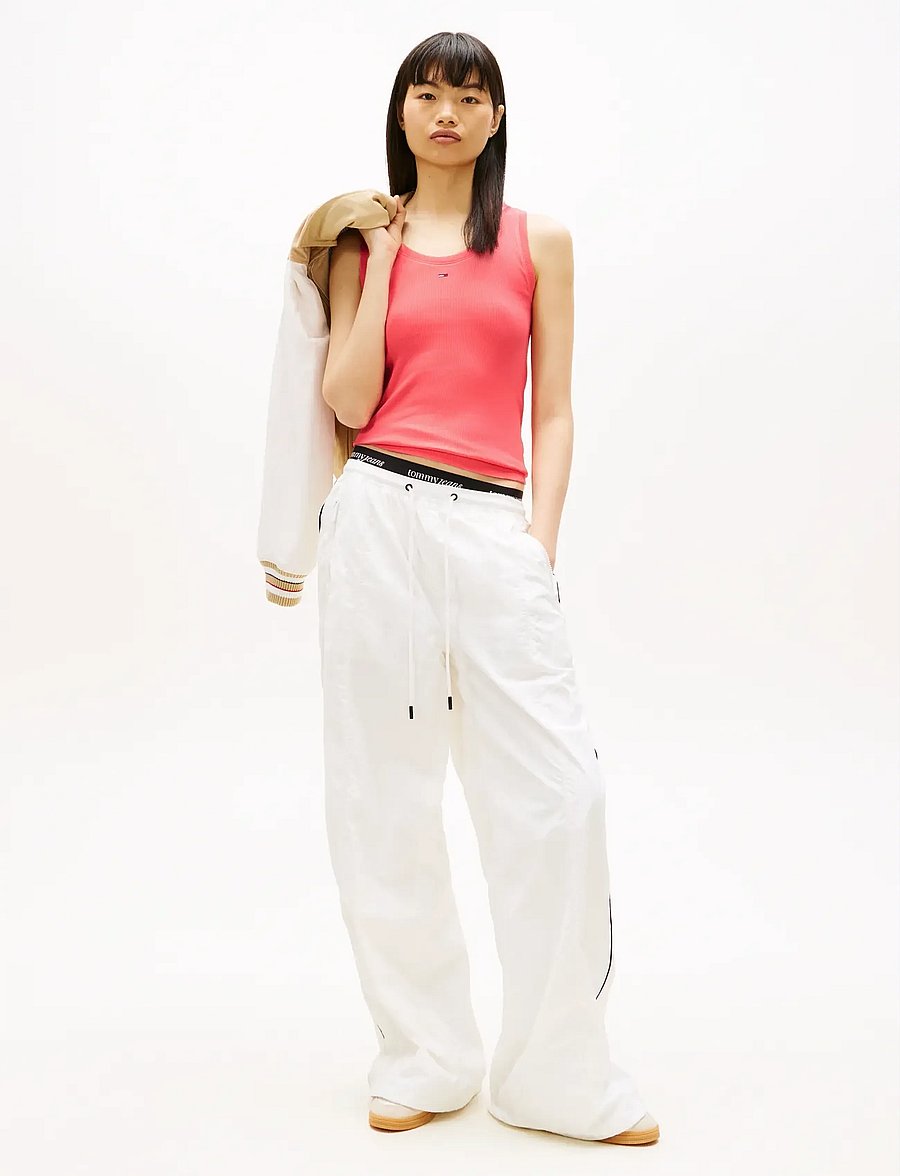 Tommy Jeans - TJW ESSENTIAL RIB TANK EXT - linnen - tropical blush - 3